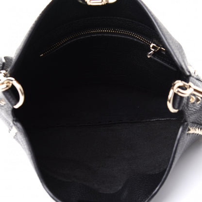 Valentino Garavani Pebbled Calfskin Small Rockstud Flip-Lock Messenger Bag Black 4 of 4