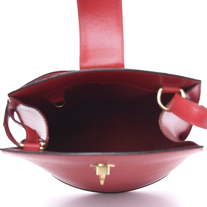 Louis Vuitton Epi Cluny Castillan Red 5 of 11