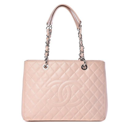 Chanel Caviar Quilted Grand Shopping Tote GST Light Pink 1 of 12