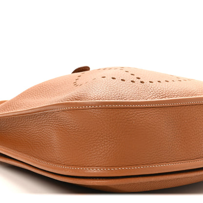 Hermes Taurillon Clemence Evelyne III PM Gold 9 of 10