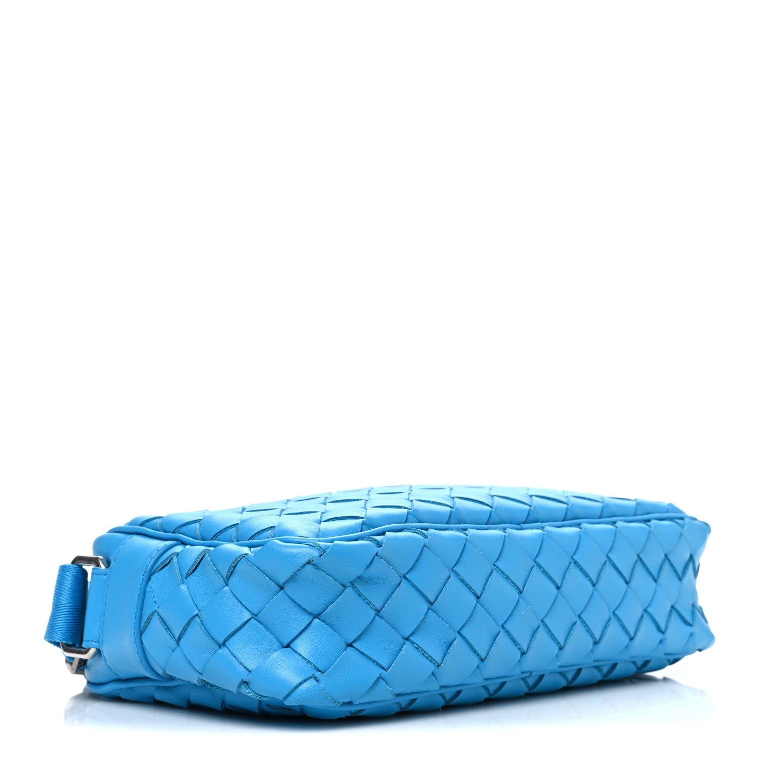 Bottega Veneta Calfskin Intrecciato Small Camera Bag Pool Blue 4 of 11