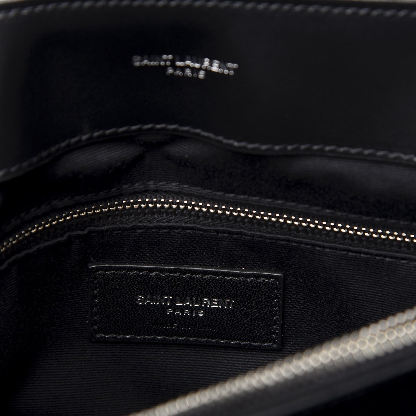 Calfskin Y Quilted Monogram Medium Loulou Chain Satchel Black