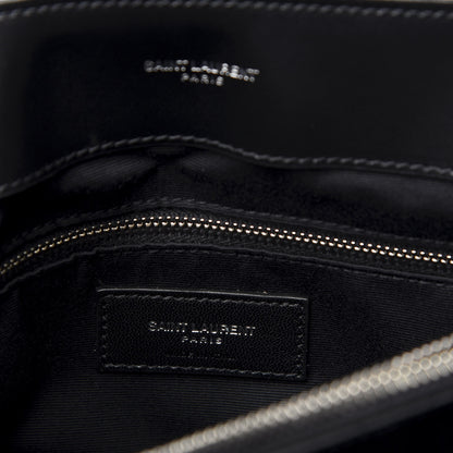 Saint Laurent Calfskin Y Quilted Monogram Medium Loulou Chain Satchel Black 9 of 11