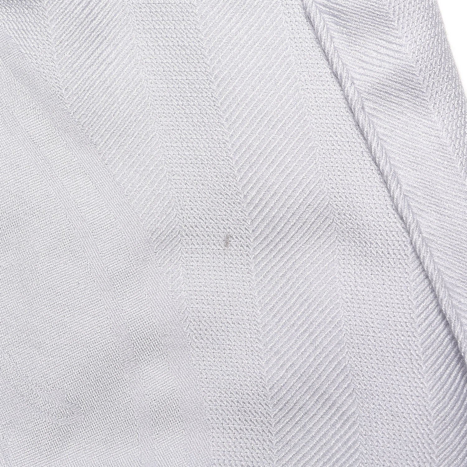 Hermes Cashmere Silk New Libris Stole Gris Nuage 6 of 6