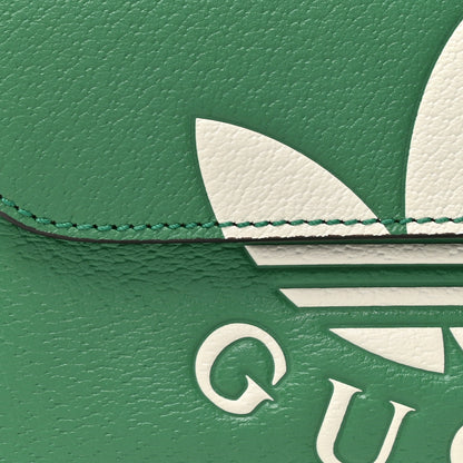 Gucci X ADIDAS Textured Dollar Calfskin Belt Bag Green 8 of 12