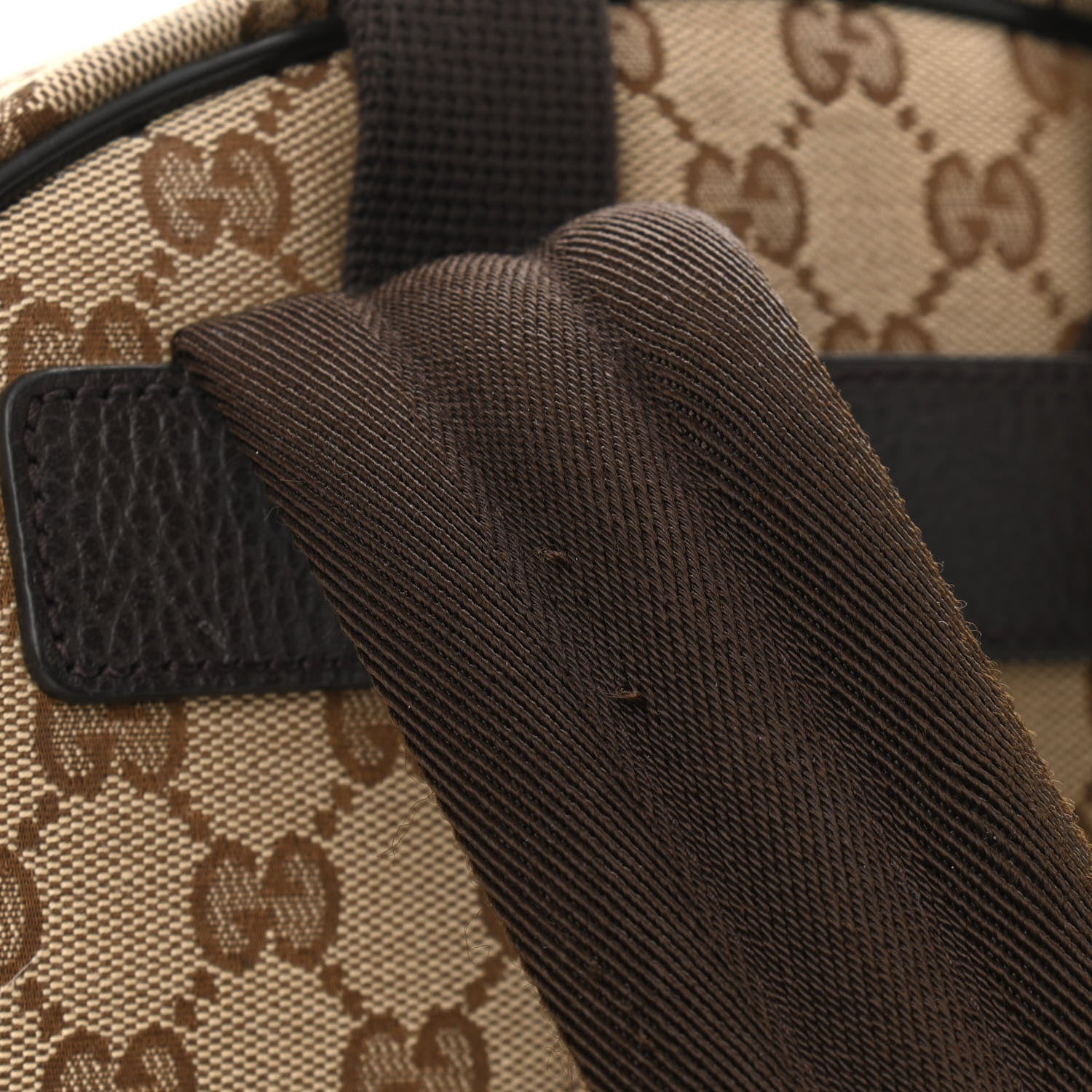 Gucci Monogram Travel Backpack Dark Brown 9 of 11