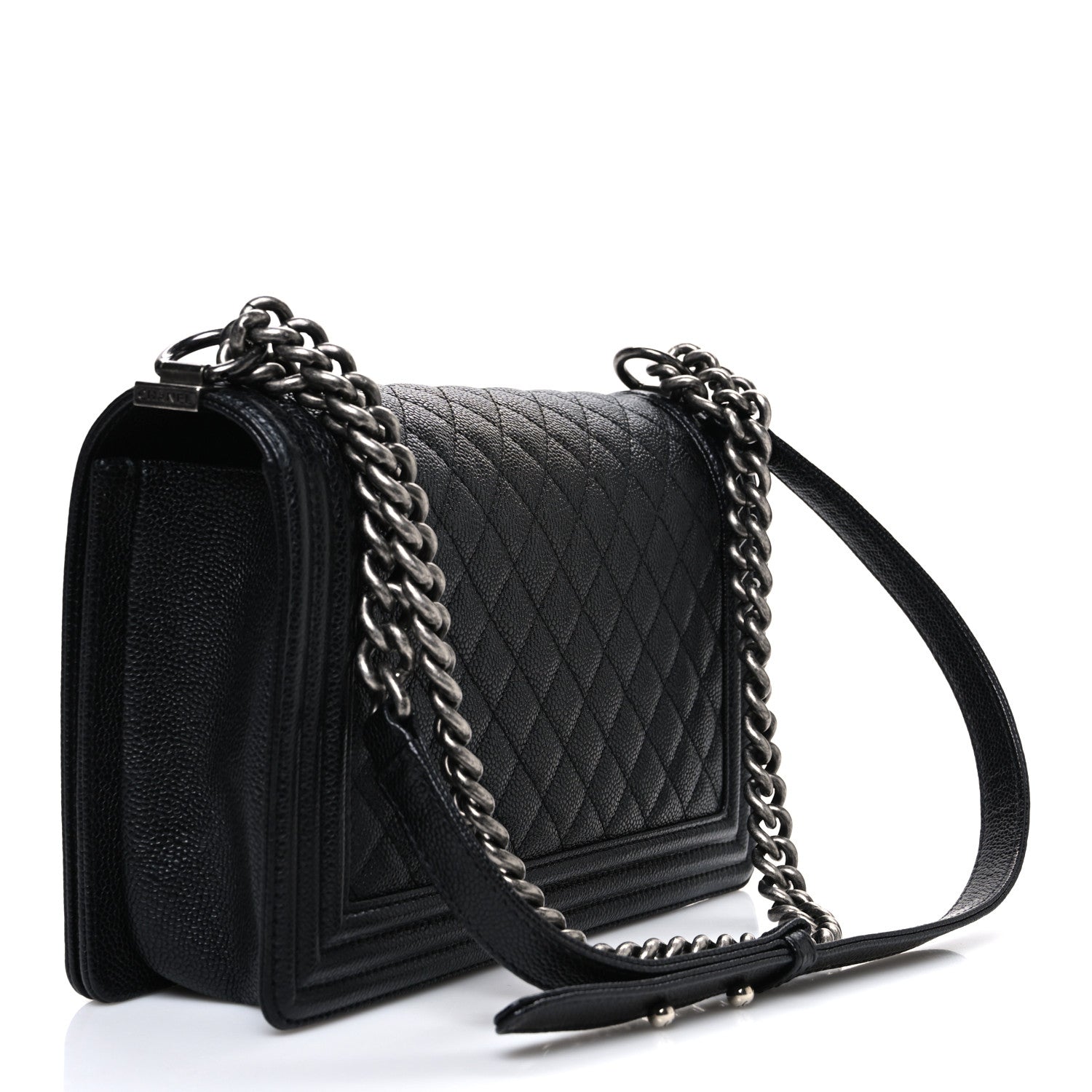 Chanel Caviar Quilted New Medium Boy Flap Black 3 of 10