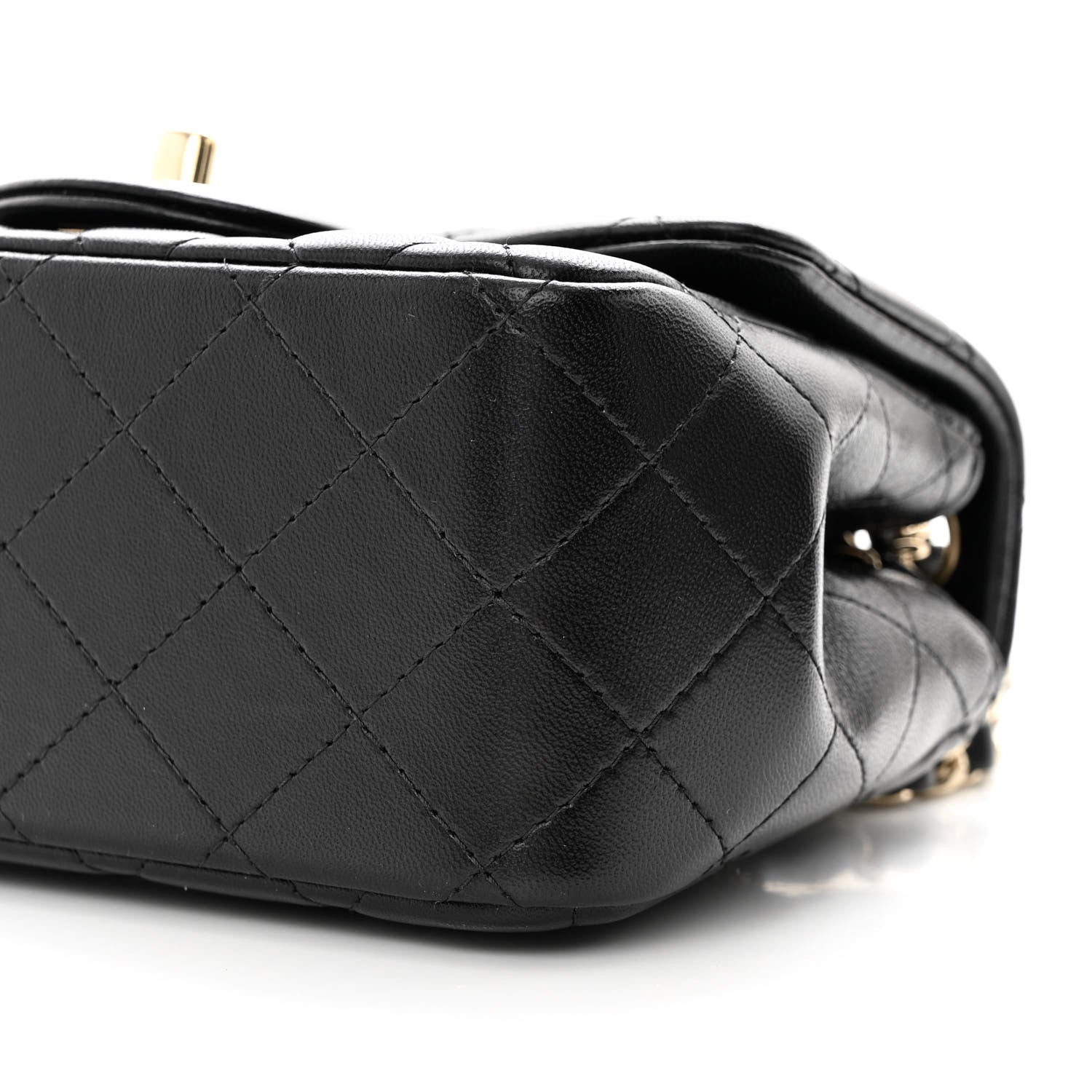 Chanel Lambskin Quilted Mini Square Flap Black 11 of 12
