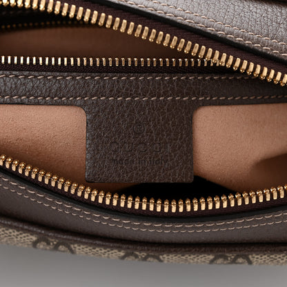 Gucci GG Supreme Monogram Web Small Ophidia Shoulder Bag Brown 6 of 10
