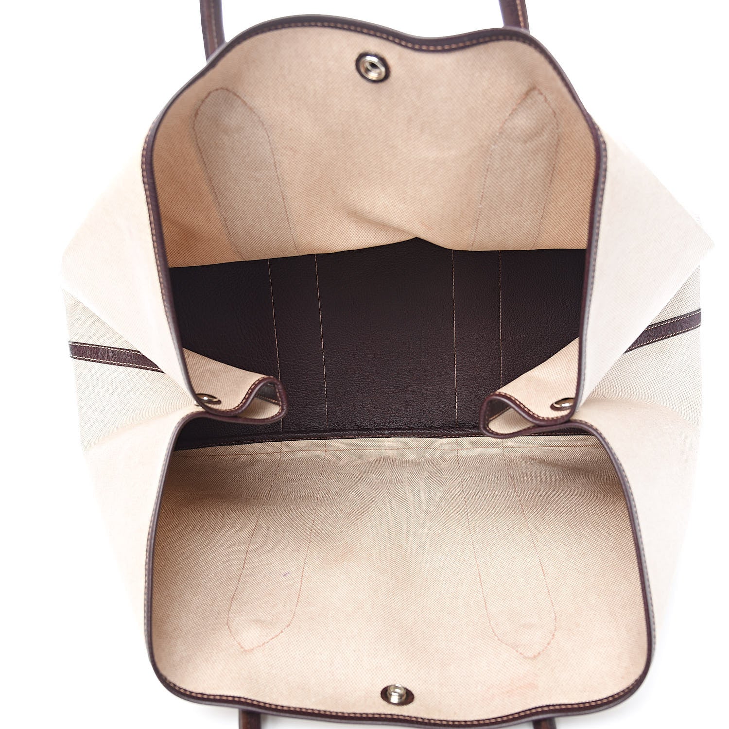 Hermes Toile Buffle Gala Garden Party Tote 49 GM Marron Fonce 5 of 15