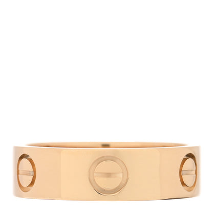 Cartier 18K Yellow Gold 5.5mm LOVE Ring 54 6.75 1 of 4