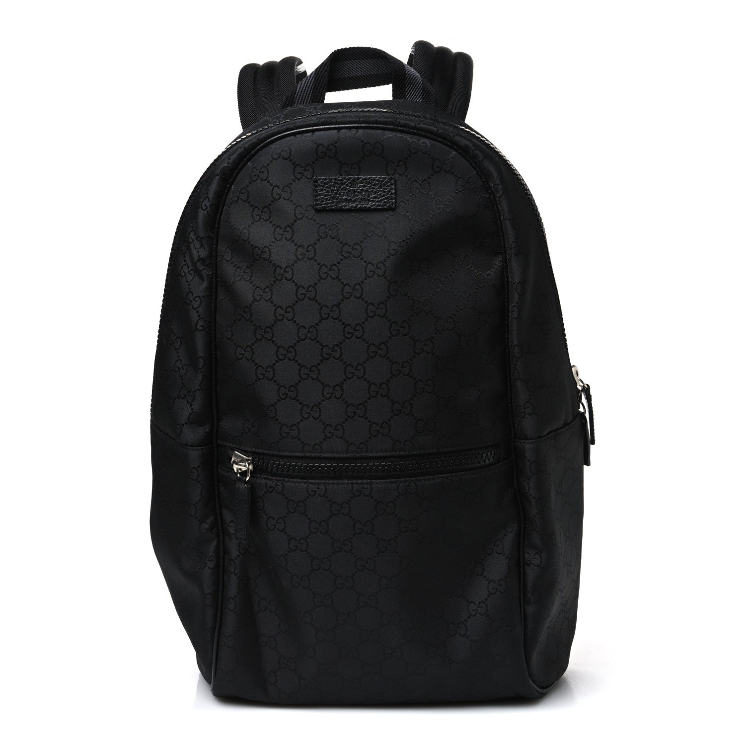 Gucci Nylon Monogram Slim Backpack Black 1 of 9