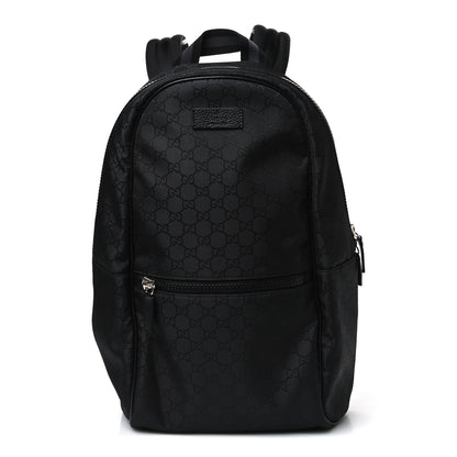 Gucci Nylon Monogram Slim Backpack Black 1 of 9