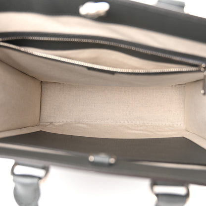 Gucci GG Supreme Monogram Textured Dollar Calfskin Medium Ophidia Tote Grey Black Graphite Grey 5 of 10
