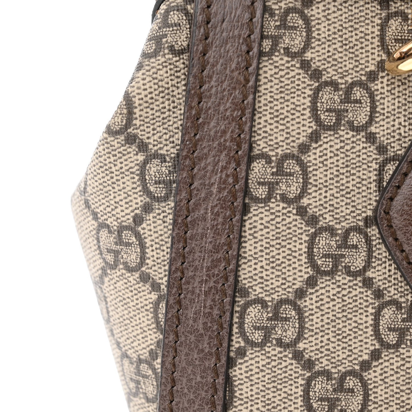 GG Supreme Monogram Small Ophidia Tote Bag Brown