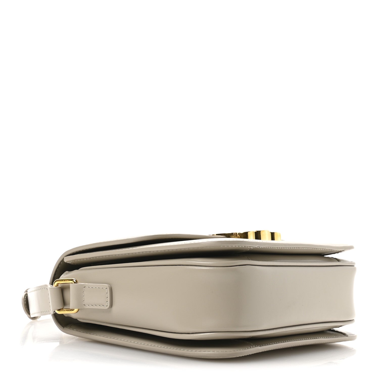 Celine Shiny Calfskin Medium Triomphe Nude 4 of 13