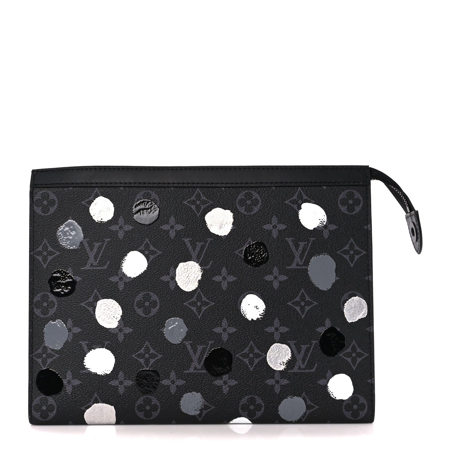 Louis Vuitton LV X YK Monogram Eclipse Dots Pochette Voyage MM Black 1 of 11
