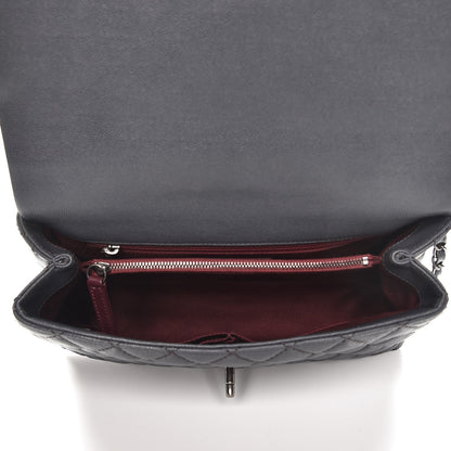 Chanel Caviar Quilted Small Coco Handle Flap Grey 6 of 9