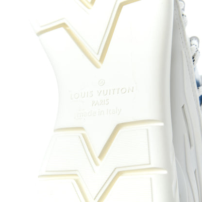 Louis Vuitton Denim Rubber Monogram Fastlane Low Sneakers 8 Marine 8 of 10