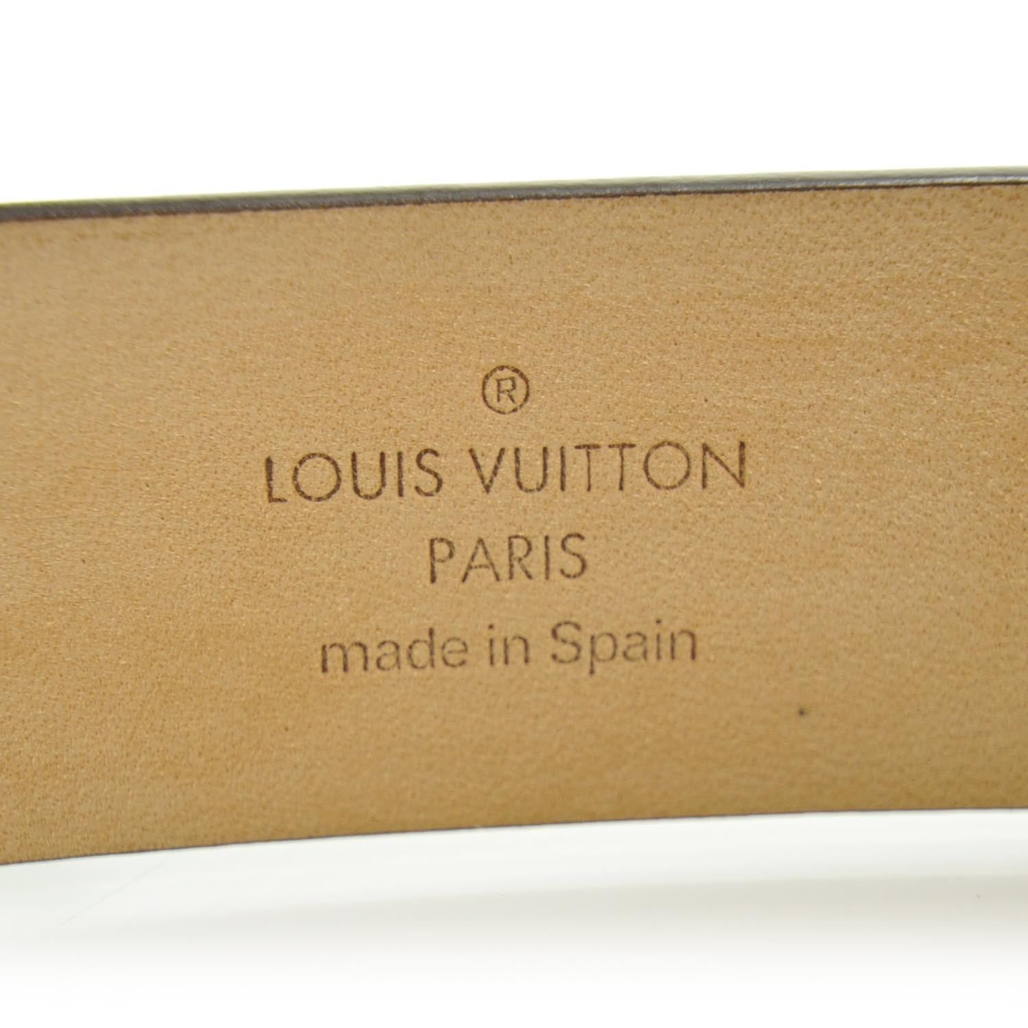 Louis Vuitton Monogram Ceinture Belt w Silver Buckle 4 of 6