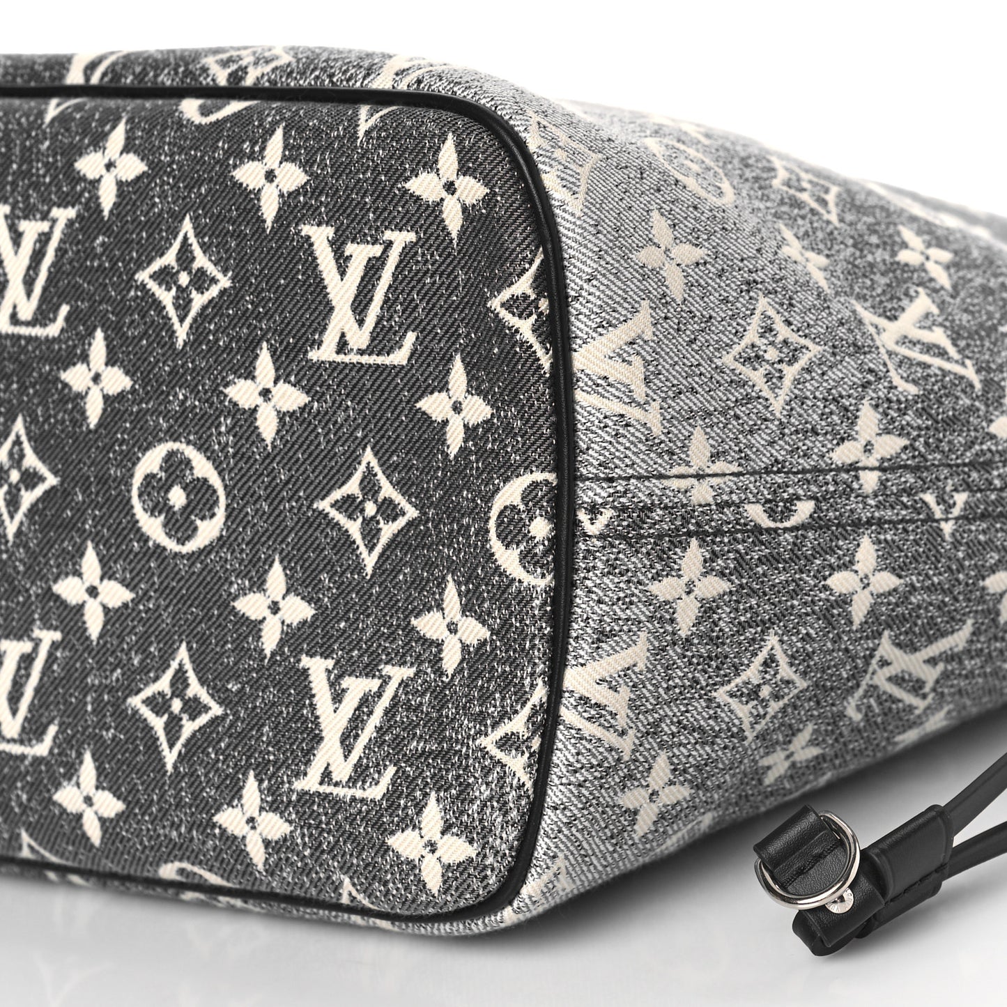 Denim Monogram Jacquard Neverfull MM Grey