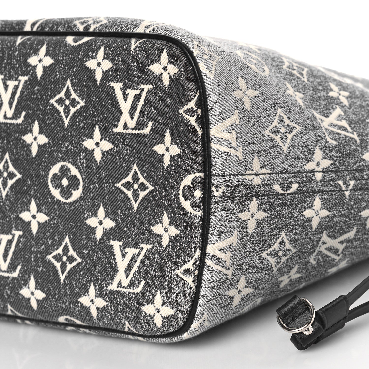 Louis Vuitton Denim Monogram Jacquard Neverfull MM Grey 8 of 8