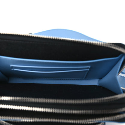 Burberry Calfskin Embossed Check Jake Crossbody Cornflower Blue 5 of 9