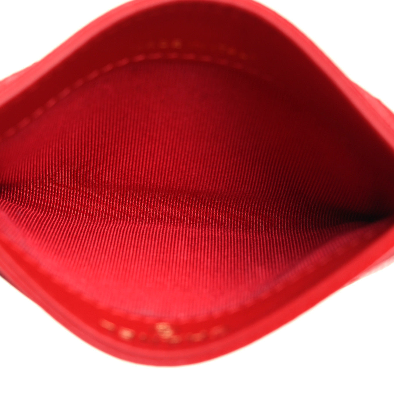 Chanel Caviar Quilted Card Holder Red 5 of 13