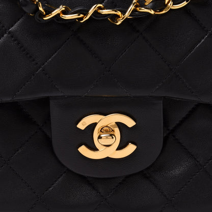 Chanel Lambskin Quilted Small Double Flap Black 8 of 15