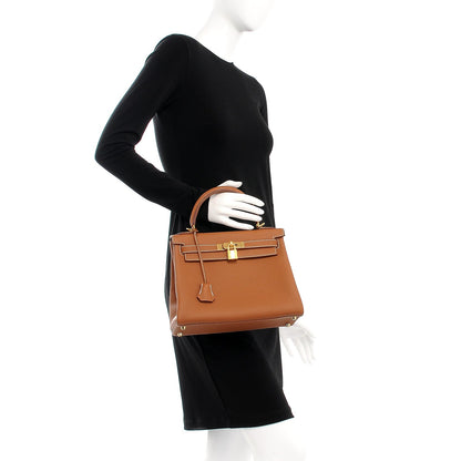 Hermes Togo Kelly Retourne 28 Gold 2 of 30