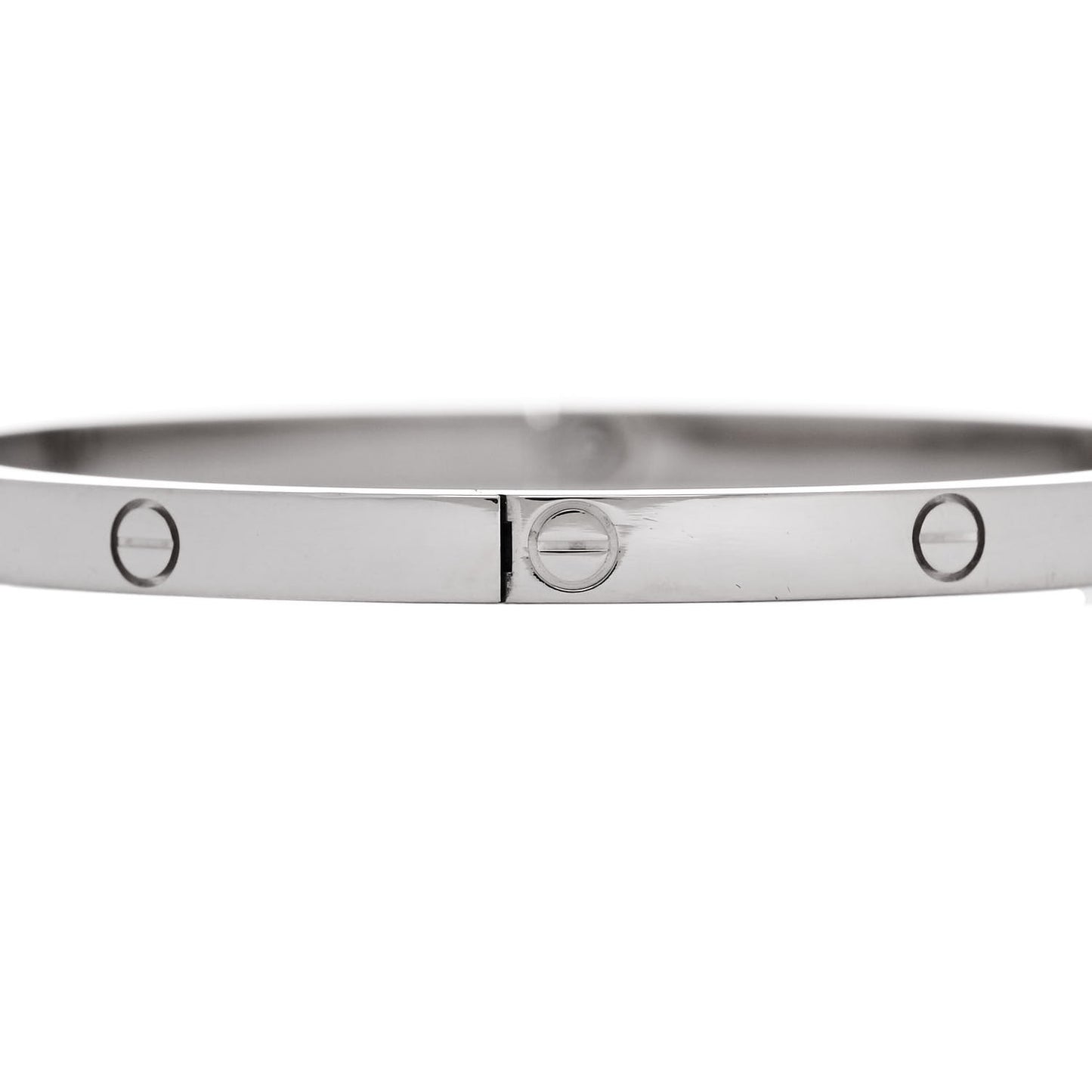 18K White Gold Small LOVE Bracelet 16