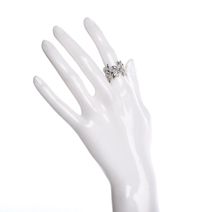 Tiffany 18K White Gold Diamond Paloma Picasso Olive Leaf Band Ring 51 5.75 2 of 5