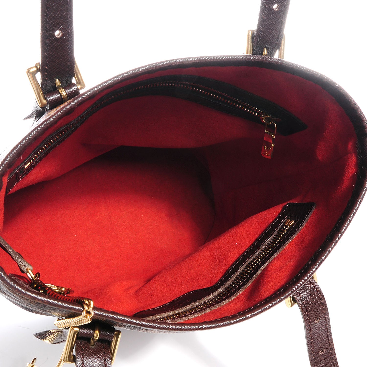 Louis Vuitton Damier Ebene Marais Bucket 23 6 of 8
