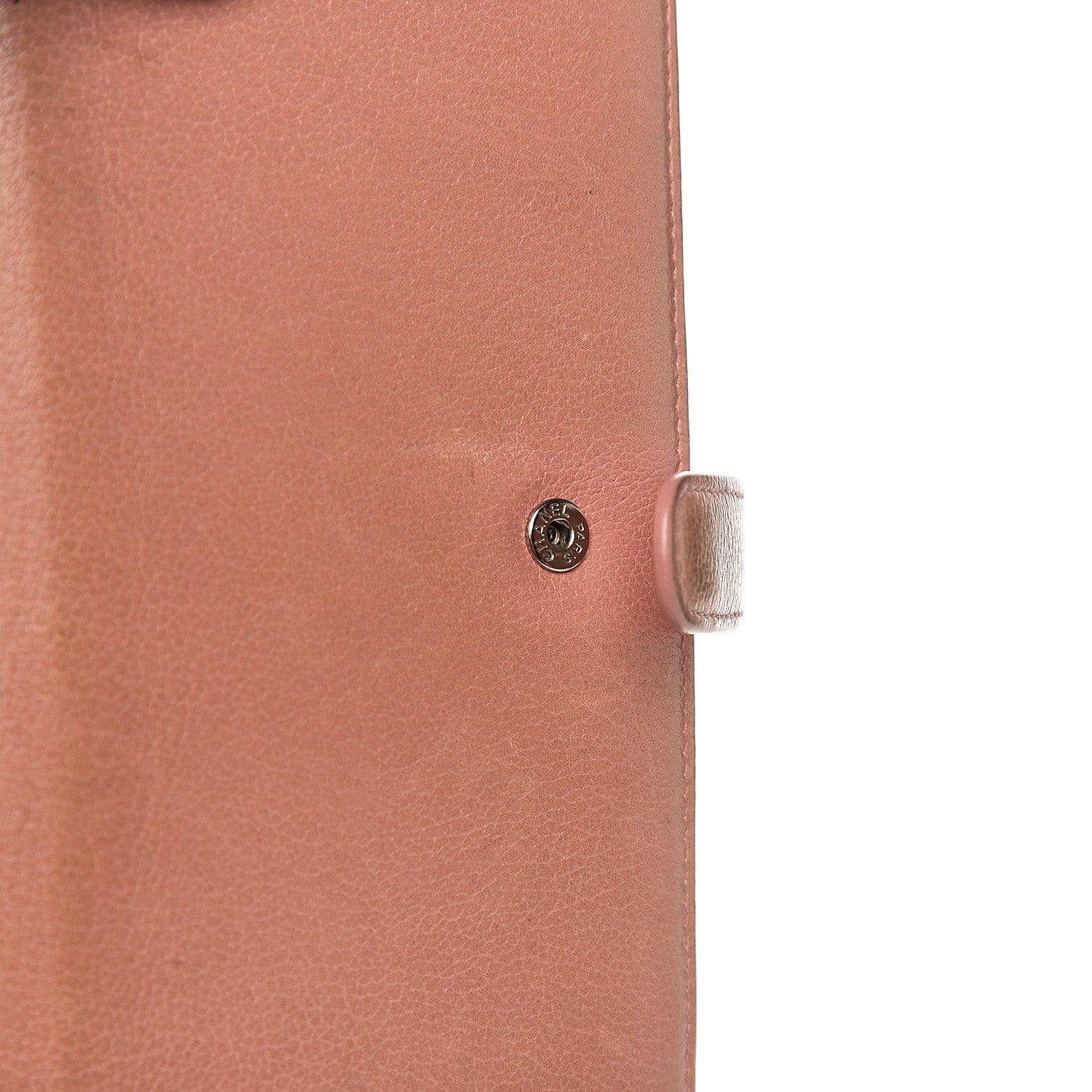 Chanel Goatskin Camellia Embossed Flap Wallet Pink 12 of 18