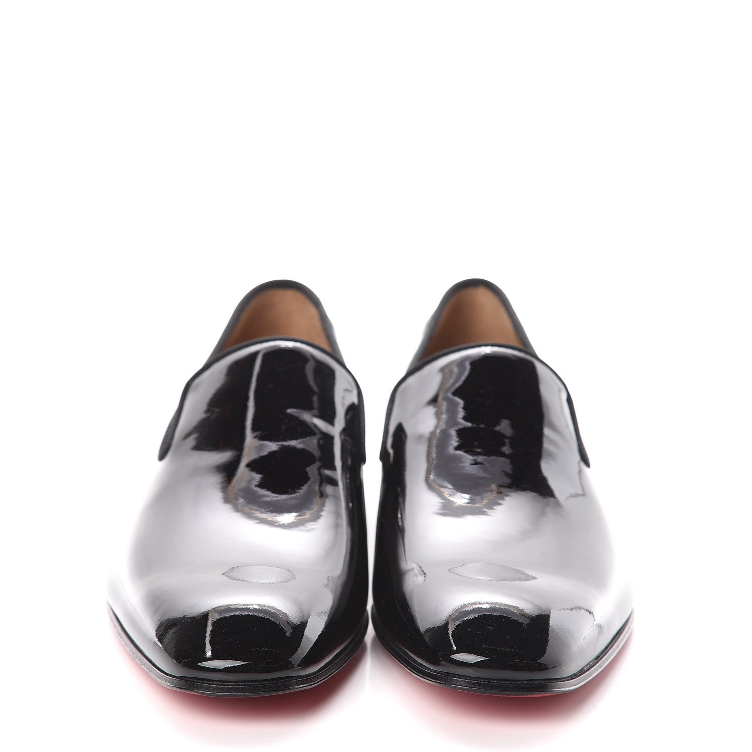 Christian Louboutin Patent Degrade Snakeskin Printed Mens Dandelion Flat Loafers 41 Black Roccia 2 of 7