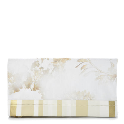 Chanel Canvas Floral Print Clutch White 1 of 10