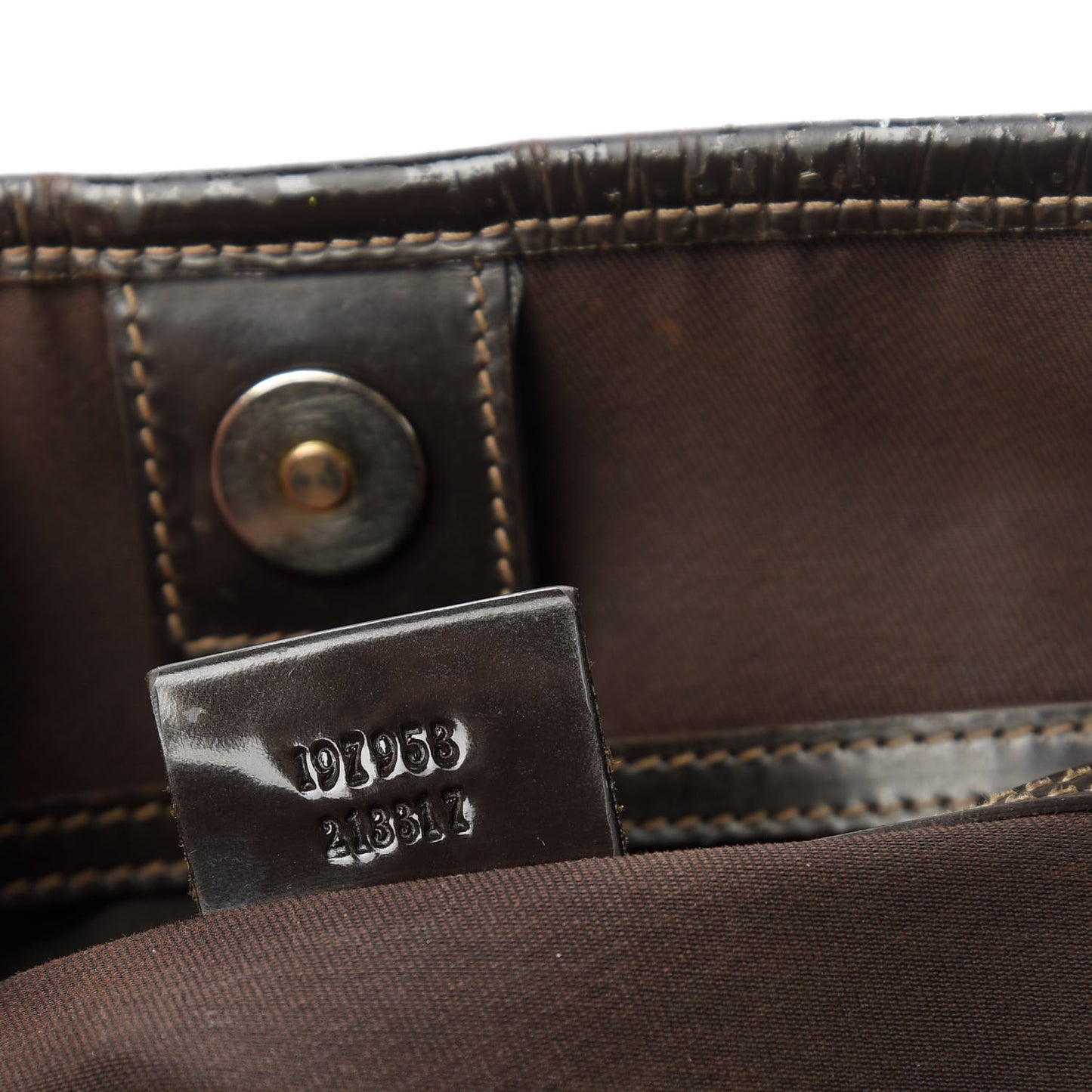 GG Plus Monogram Medium Joy Tote Brown