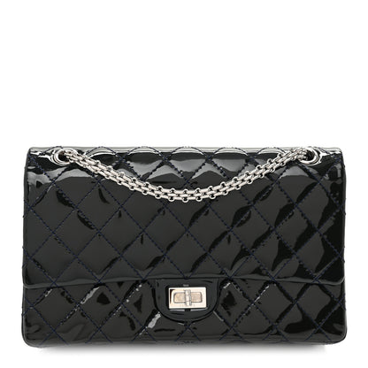 Chanel Patent Quilted 2.55 Reissue 226 Flap Blue 2 of 21