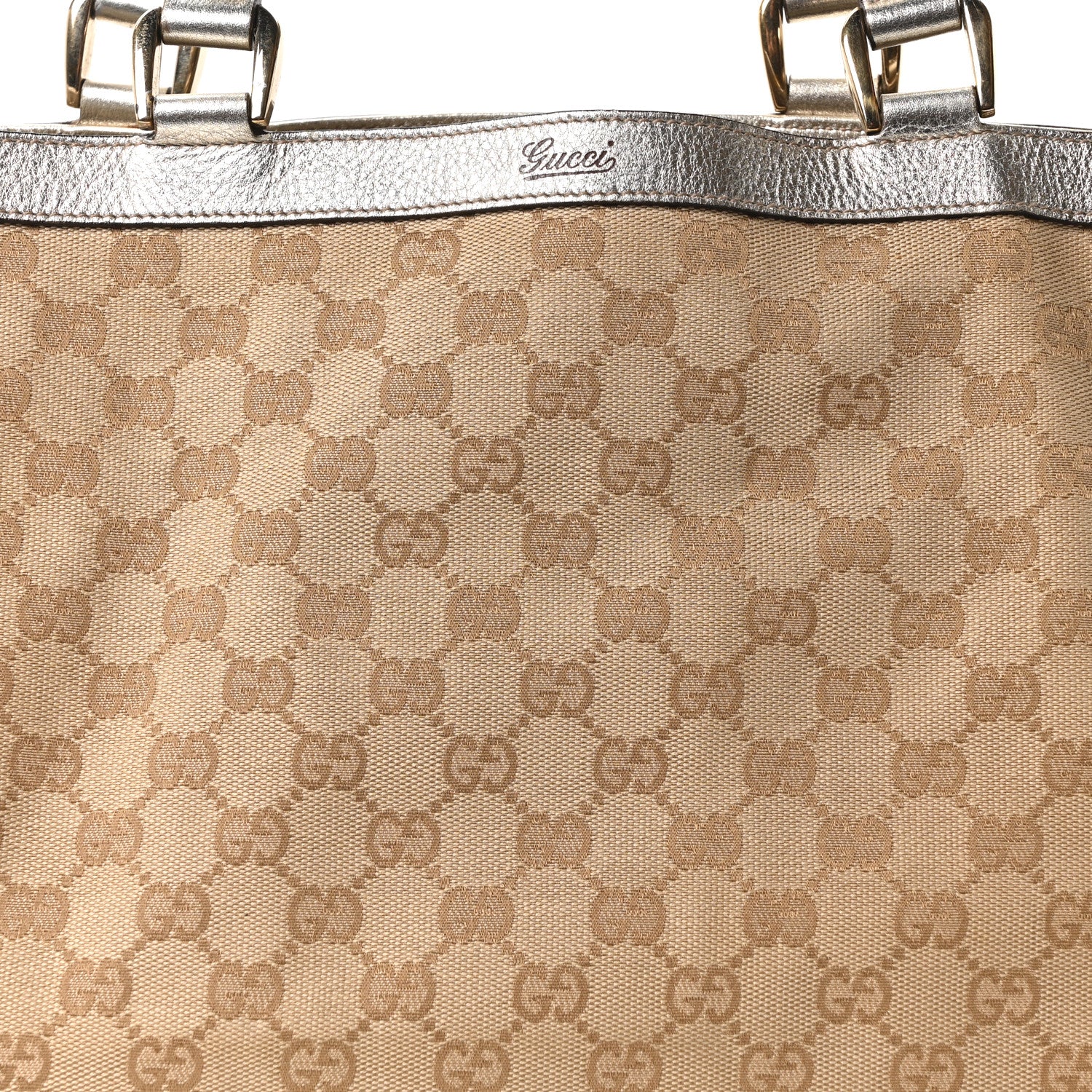 Gucci Monogram Medium Abbey Tote Metallic 8 of 10