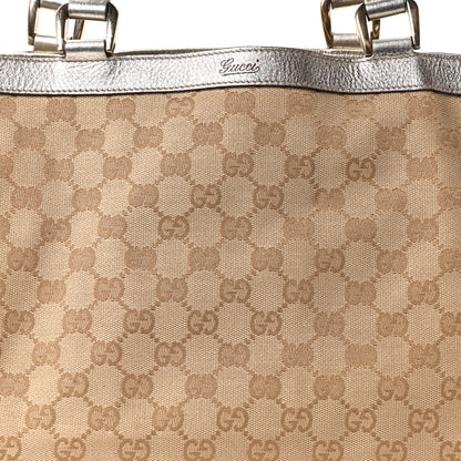 Gucci Monogram Medium Abbey Tote Metallic 8 of 10