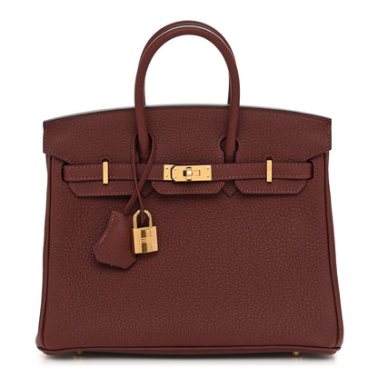 Hermes Togo Birkin 25 Rouge H 1 of 13