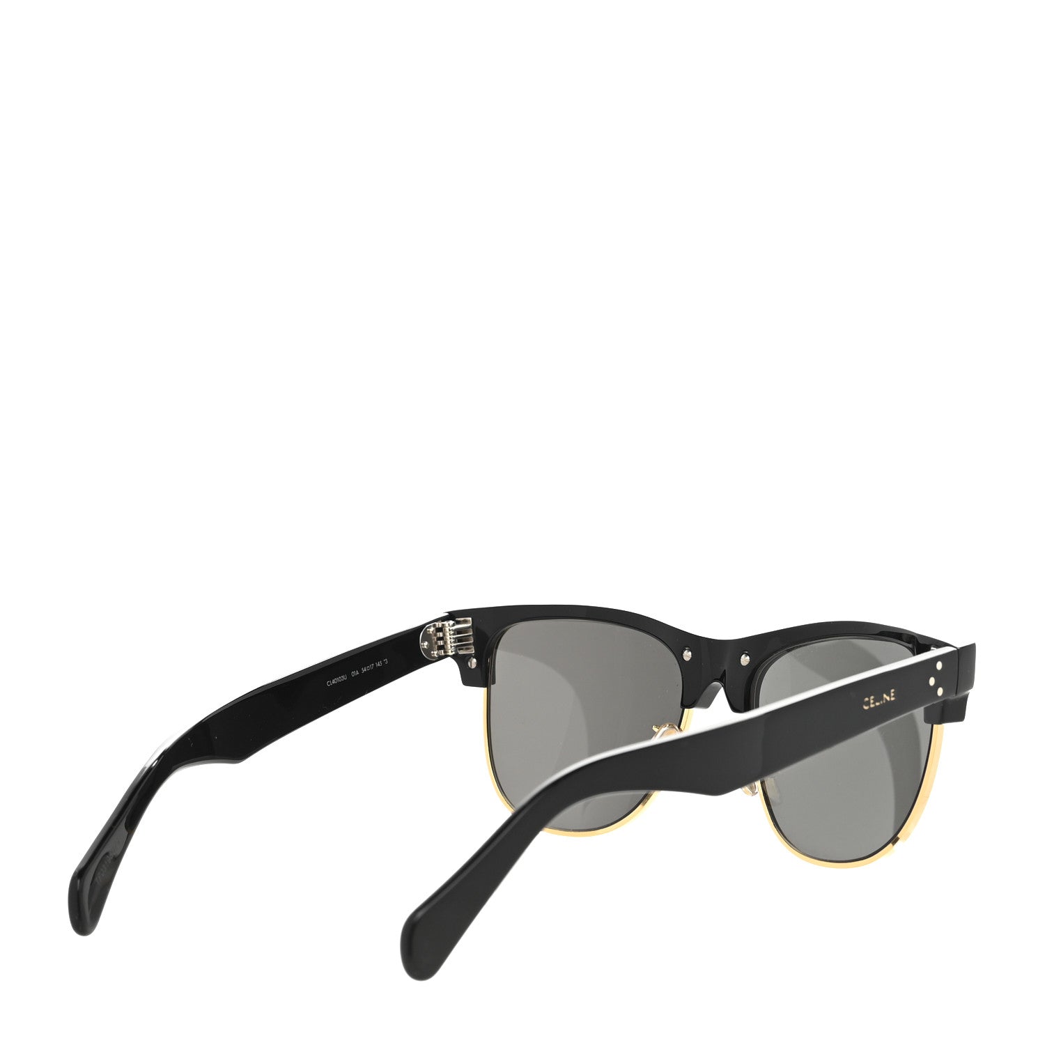Celine Acetate Cat Eye Sunglasses CL40103U Black Gold 4 of 8