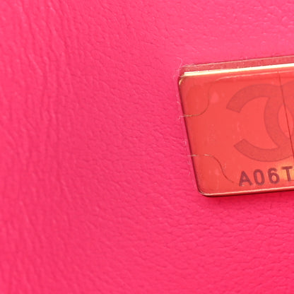 Chanel Caviar Quilted Medium Double Flap Dark Pink 8 of 10