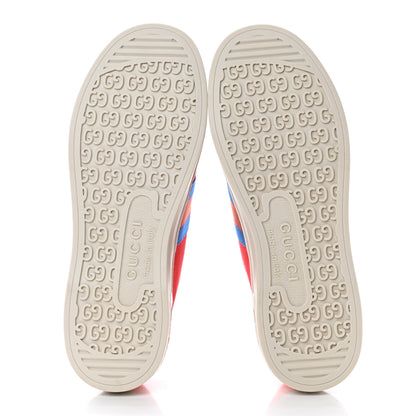 Gucci Canvas Web Sneakers 37 Hibiscus Red 4 of 4
