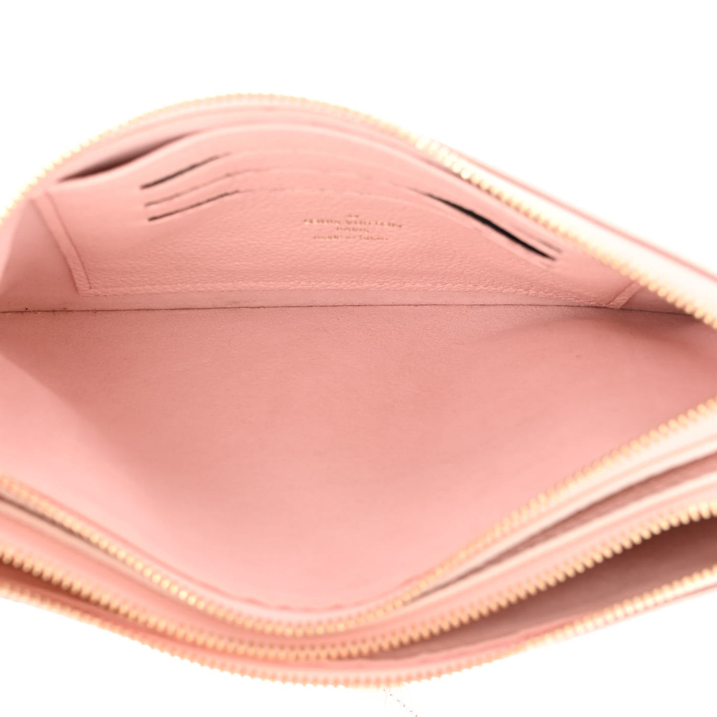 Empreinte Monogram Double Zip Pochette Rose