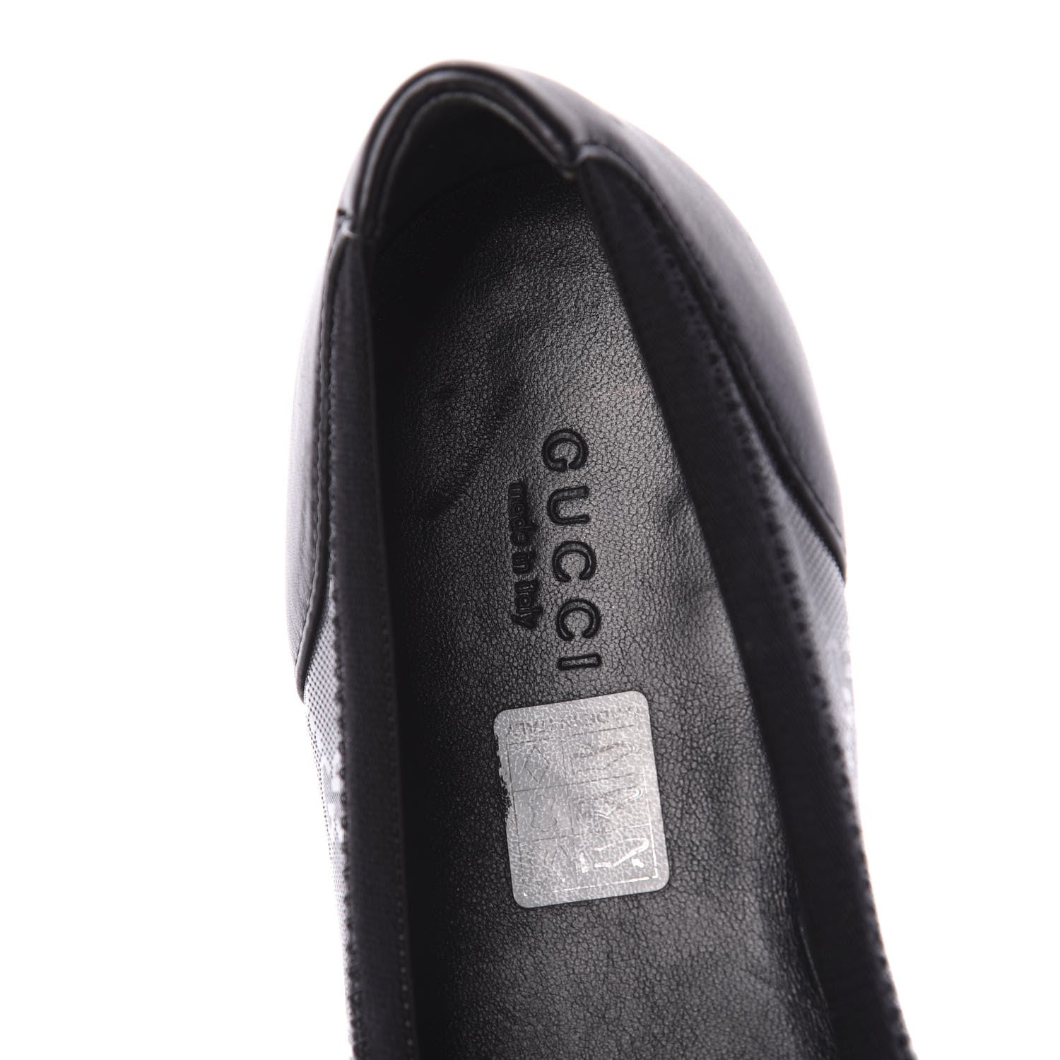 Gucci Imprime Monogram Ballerina Flats 36 Black 6 of 8