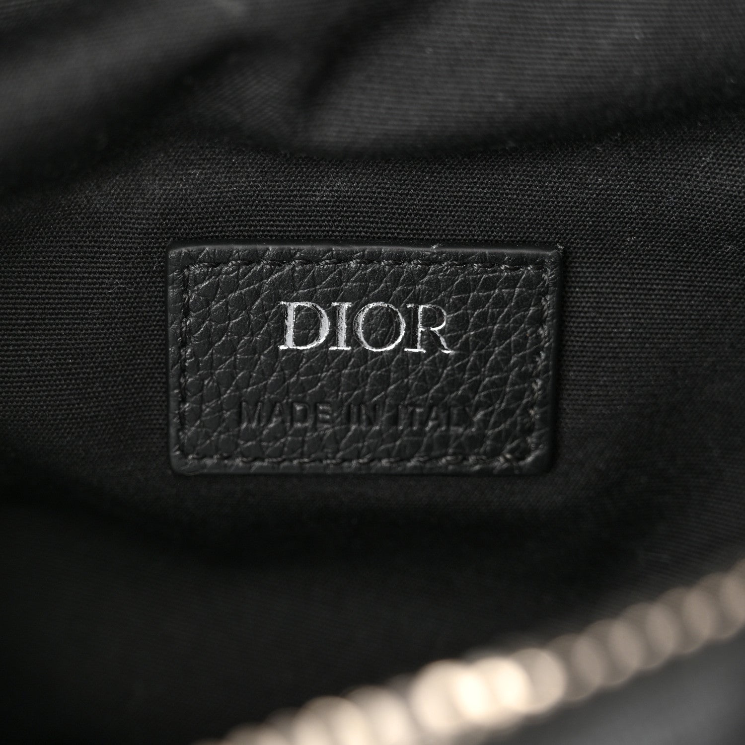 Christian Dior Oblique Mens Saddle Bag Black Blue 6 of 10