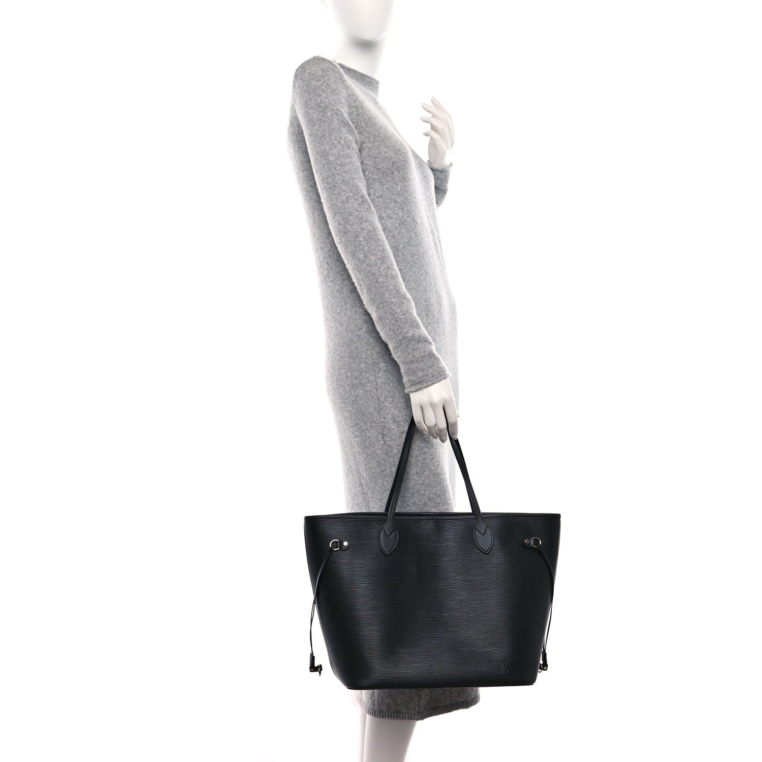 Louis Vuitton Epi Neverfull MM Black 2 of 12