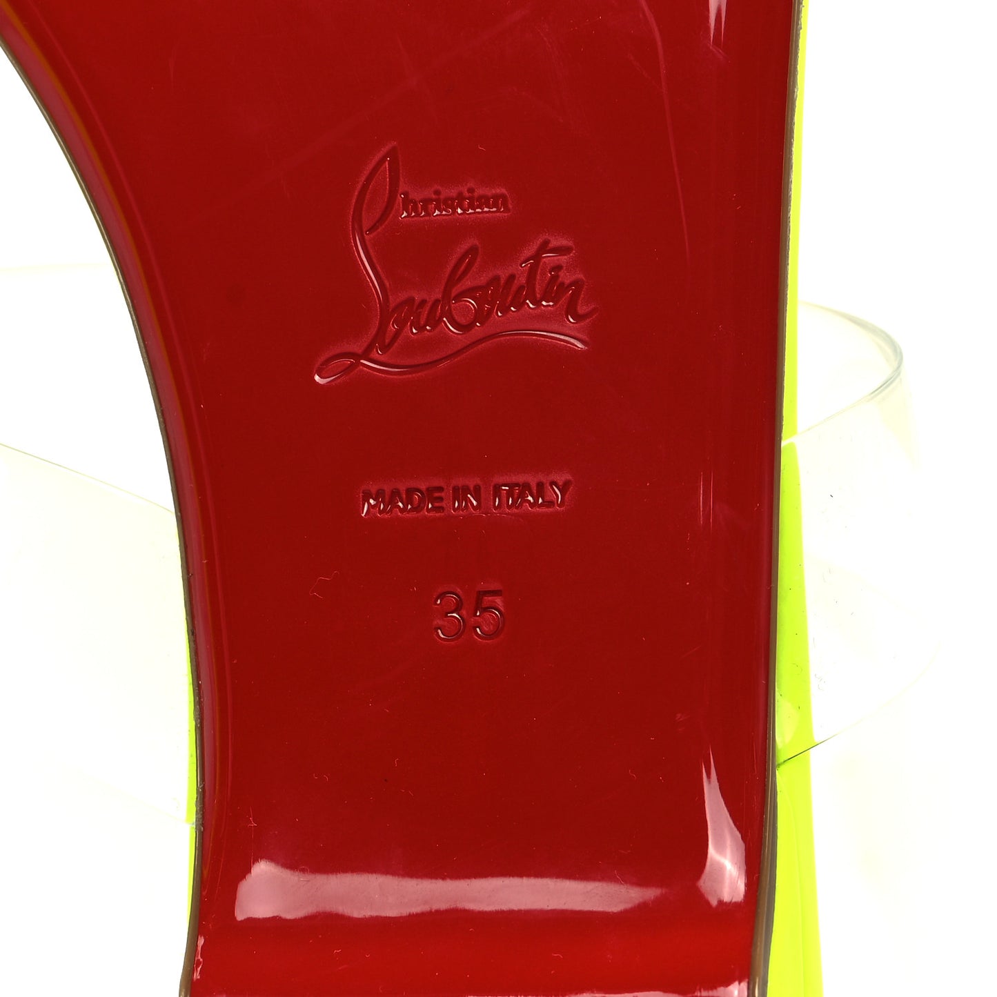 Calfskin Patent PVC Just Nodo Flat 35 Sulfure