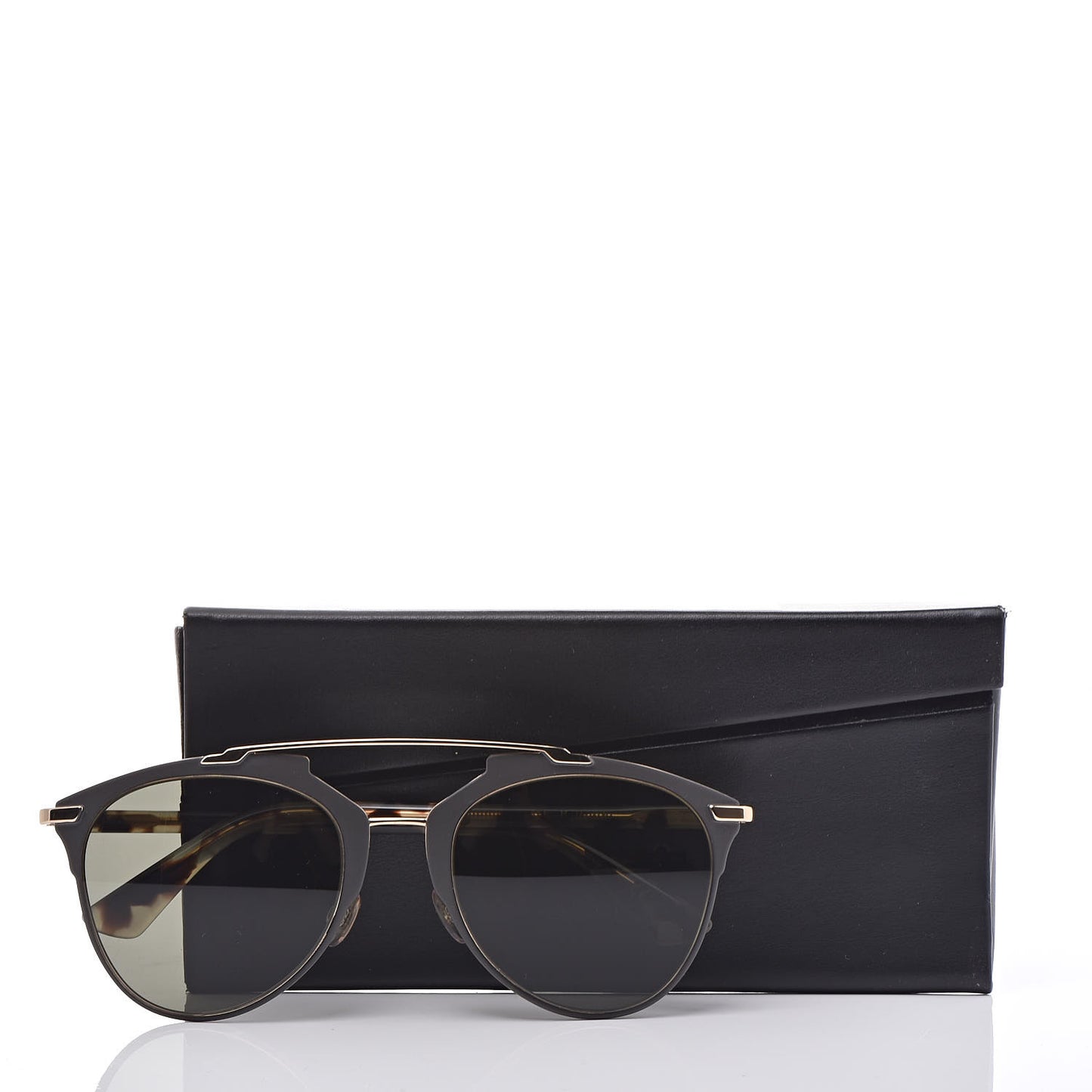Reflected Sunglasses Black Tortoise